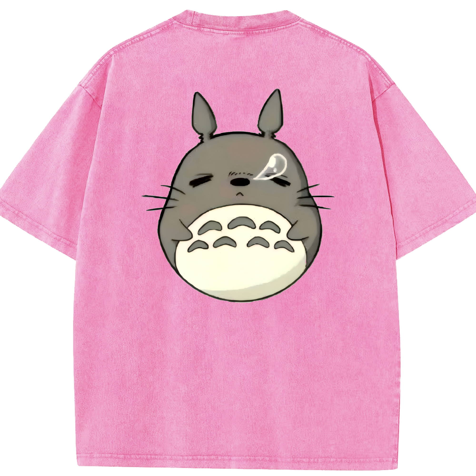 （画像用） となりのトトロ 草壁メイ 草壁サツキ My Neighbor Totoro Satsuki Kusakabe Mei Kusakabe 綿100% ヴィンテージ風 半袖Tシャツ（背面プリント）